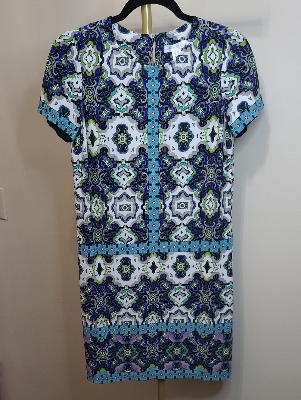 London Times Colorful Abstract Patterned Dress size 6